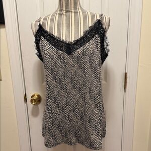 Grace & Lace Black and Cream Lace Camisole